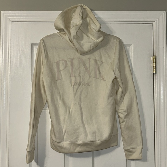 PINK Zip hoodie with logo on the back - Picture 2 of 2